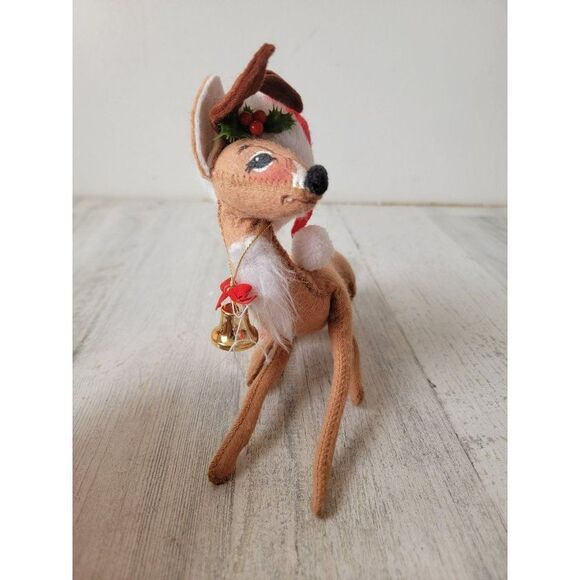 Annalee 1994 male reindeer Bell plush Xmas decor - Picture 2 of 6